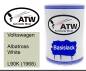 Preview: Volkswagen, Albatross White, L90K (1968): 500ml Lackdose, von ATW Autoteile West.